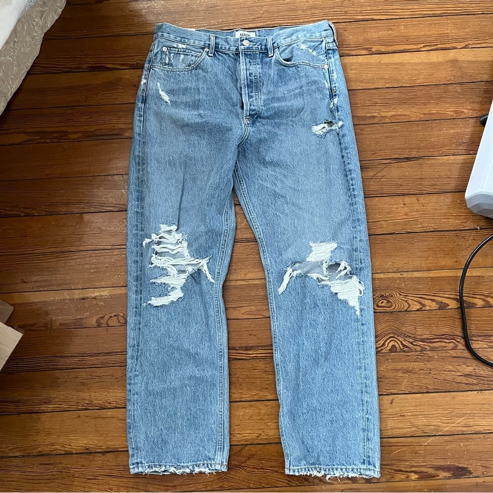 NWT AGOLDE 90s Mid Rise Loose Fit “Fall Out”